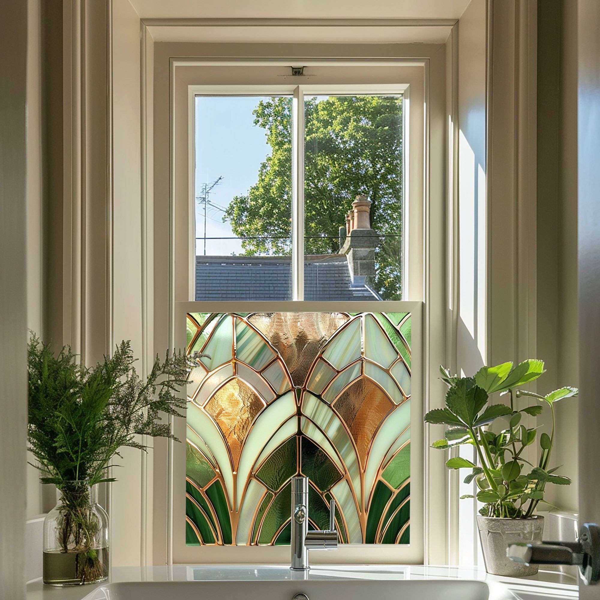 Slimline double glazed sash window retaining original appearance in Belfast